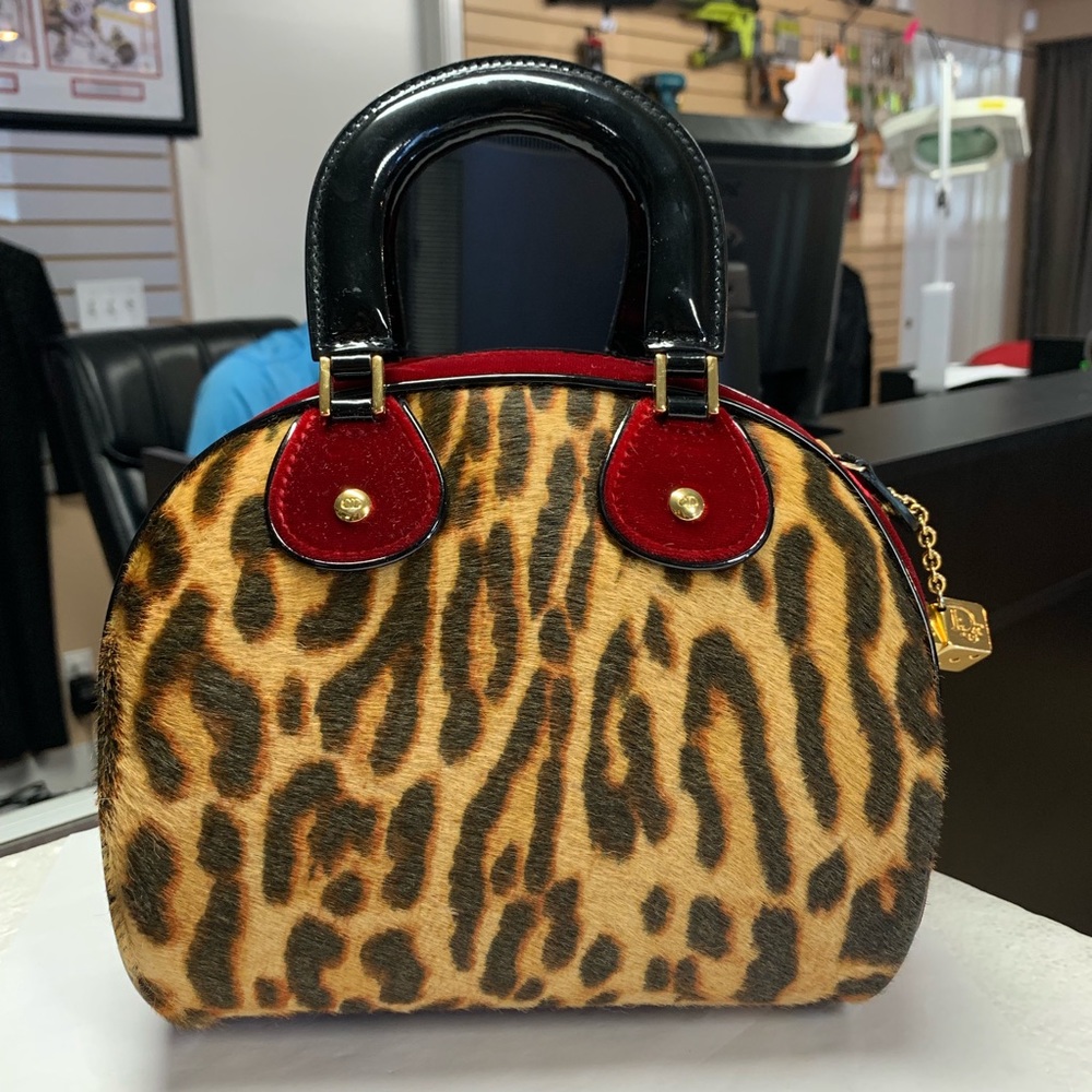 Dior Leopard Gambler Bag - Picture 2 of 8